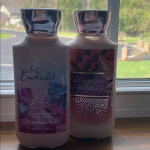 set of 2 bath and body works lotions